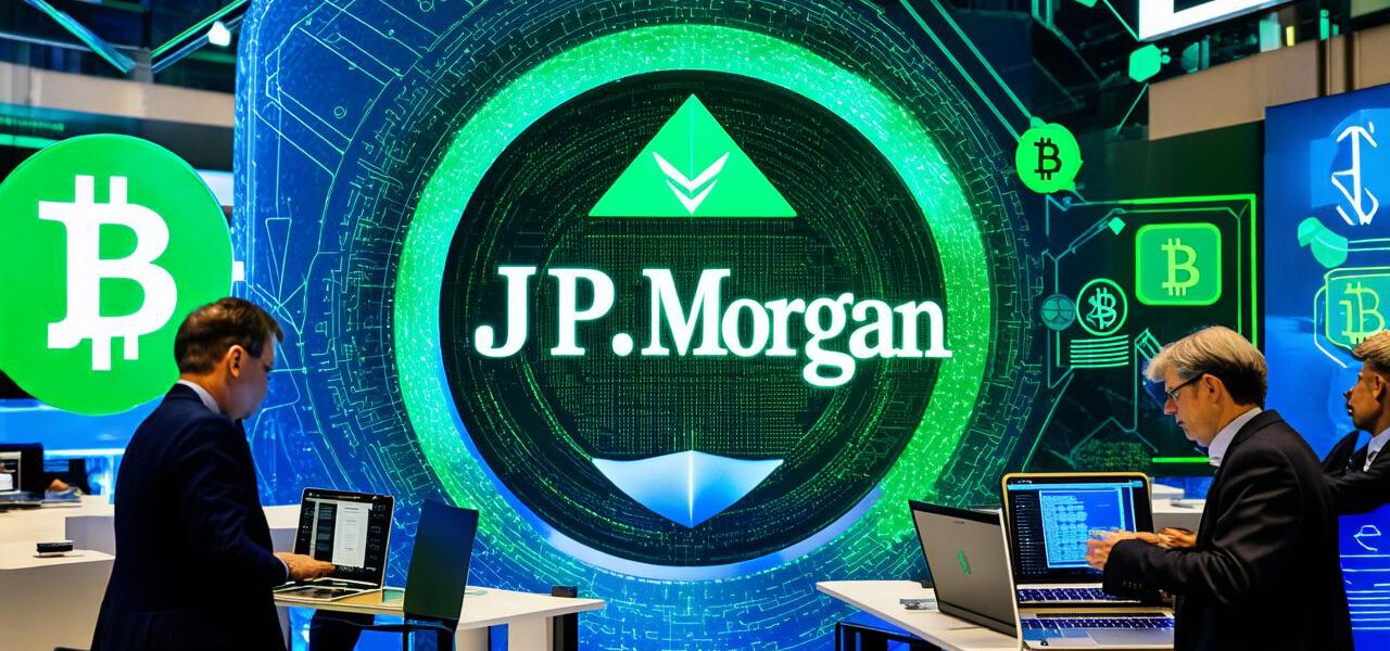 Is J.P. Morgan involved in cryptocurrency trading and investments?