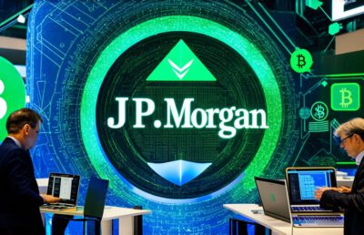 Is J.P. Morgan involved in cryptocurrency trading and investments?